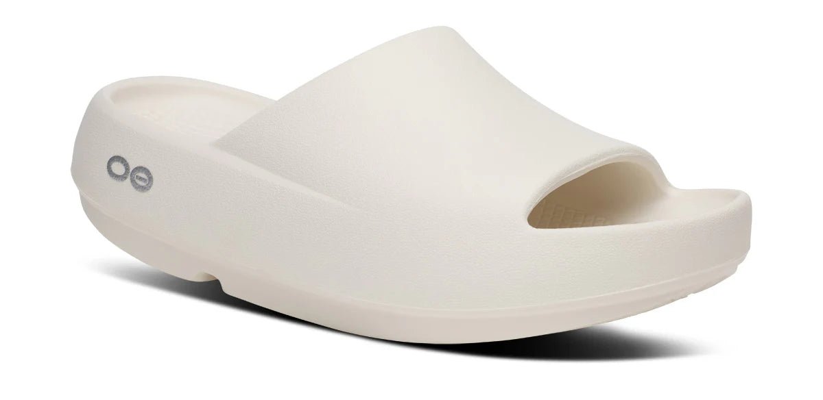 Oofos Sandals Women's OOahh PLUS Slide Sandal - Chalk