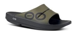 Oofos Sandals Men's OOahh Sport Slide Sandal - Tactical Green