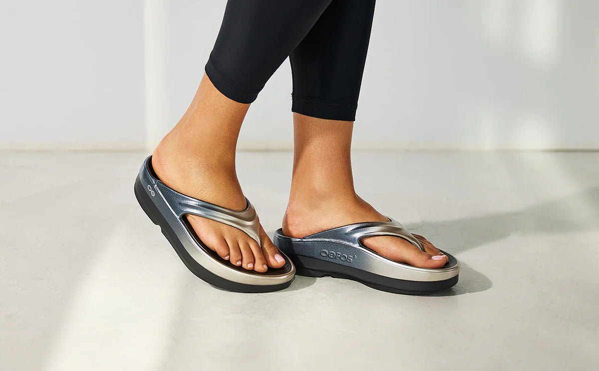 Women's OOmega OOlala Stacked Sandal - Latte Fade - Image 8