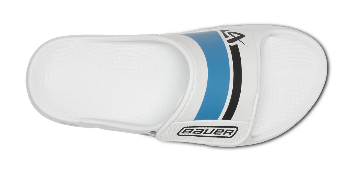 Oofos Sandals BAUER/OOFOS Men's OOahh Sport Flex Sandal – White - Image 9