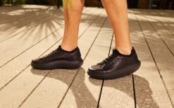Alternative view of Oofos Sandals Men's Club+ Black Black