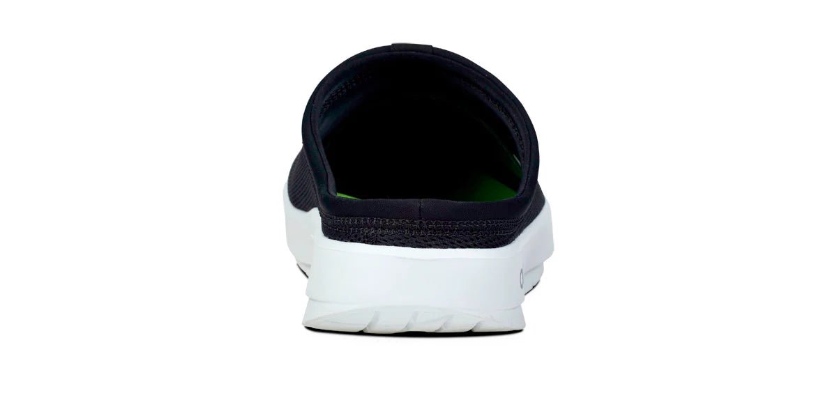 Oofos Sandals Men's OOcoozie Sport Mule - White Black - Image 5