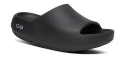 Oofos Sandals Men's OOahh PLUS Slide Sandal - Black