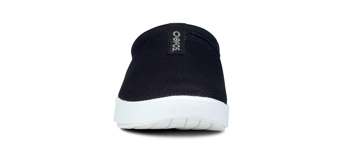 Oofos Sandals Men's OOcoozie Sport Mule - White Black - Image 3