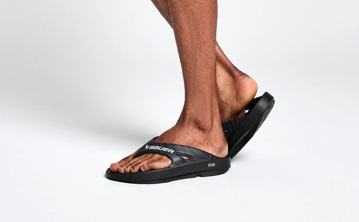 Oofos Sandals BAUER/OOFOS Men's OOriginal Sport Sandal – Black Asphalt - Image 8