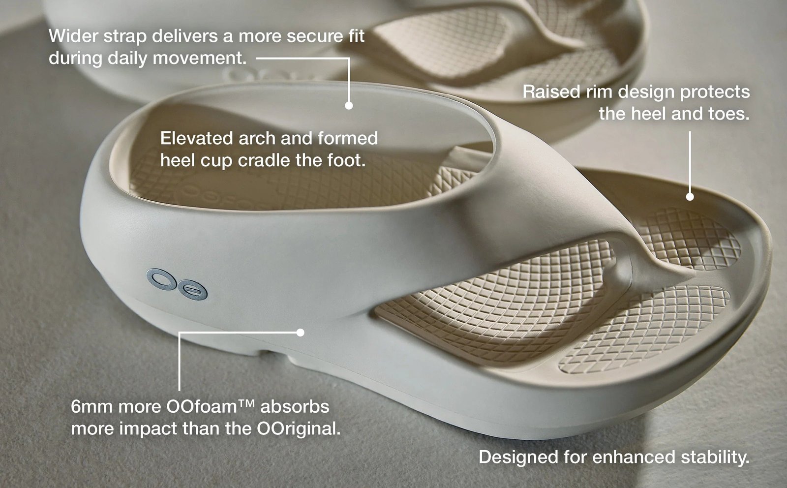 Oofos Sandals Men's OOriginal PLUS Sandal - Mint - Image 3