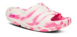 Oofos Sandals Men's Limited Edition OOahh PLUS Slide Sandal - Project Pink
