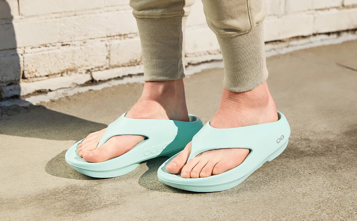 Oofos Sandals Men's OOriginal PLUS Sandal - Mint - Image 9