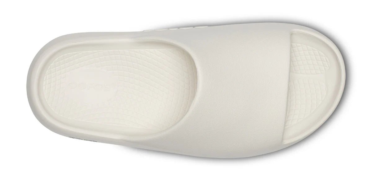 Oofos Sandals Men's OOahh PLUS Slide Sandal - Chalk - Image 7