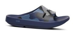 Alternative view of Oofos Sandals FJ X Oofos Sandals Men's OOahh Sport Slide Sandal - Navy Camo
