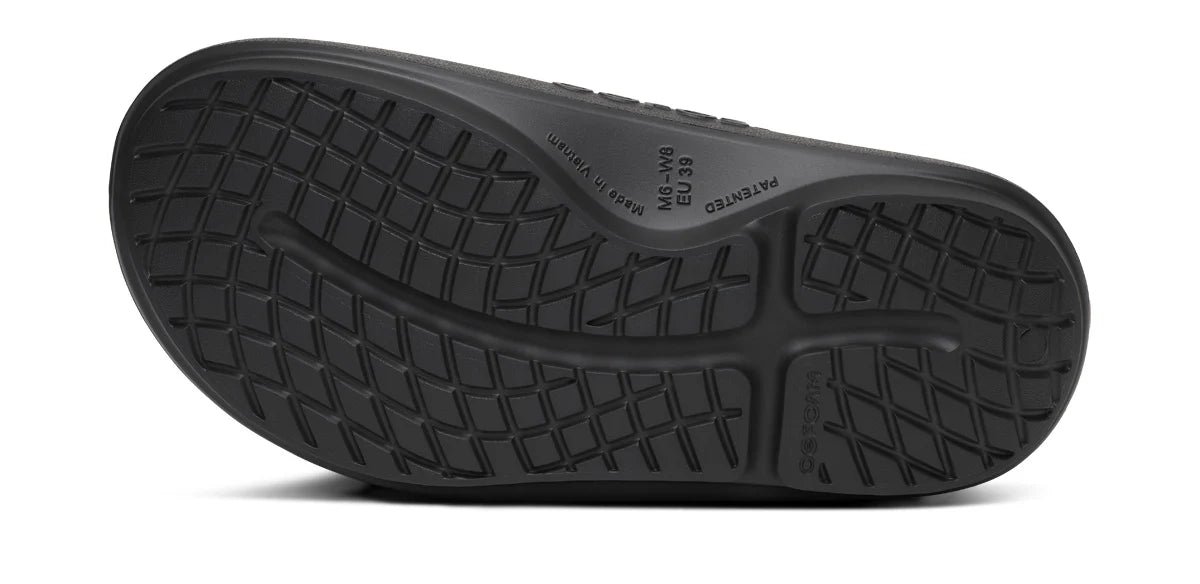Oofos Sandals Women's OOahh PLUS Slide Sandal - Black - Image 8