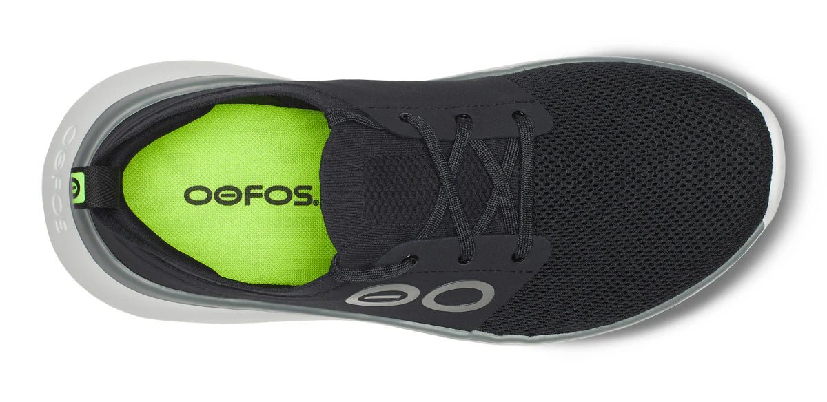 Oofos Sandals Men's OOmy Stride - White Black - Image 6