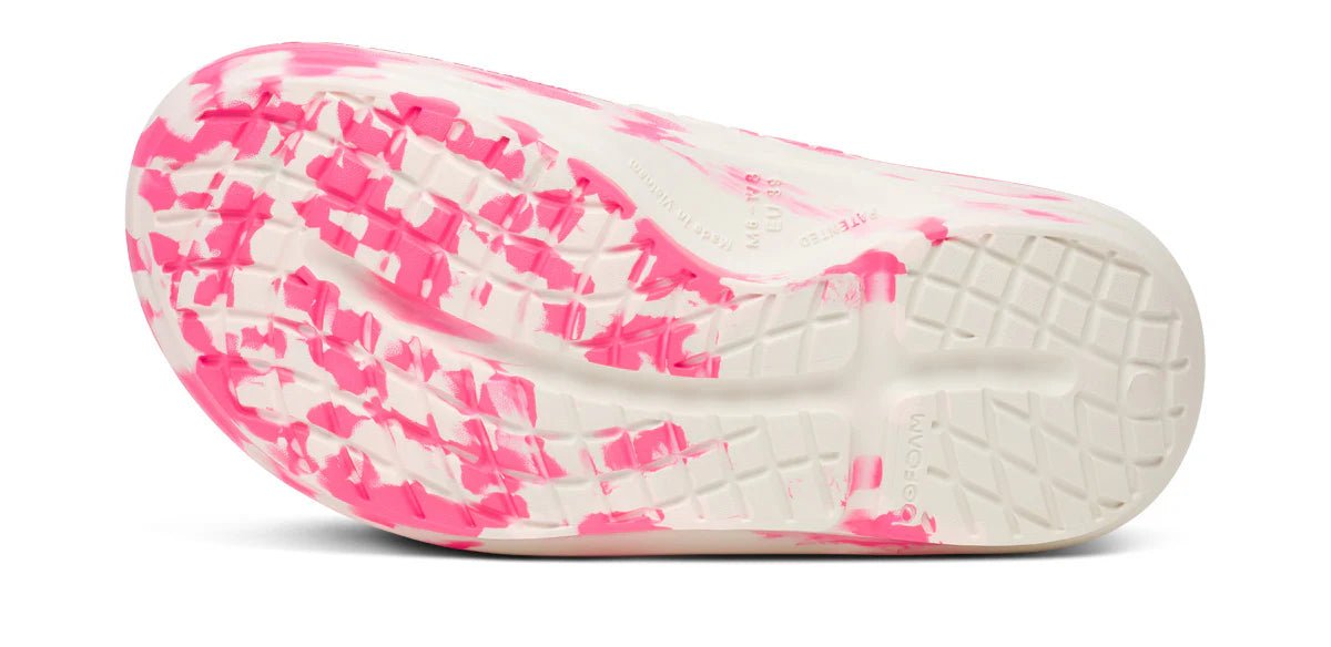 Oofos Sandals Women's Limited Edition OOahh PLUS Slide Sandal - Project Pink - Image 7