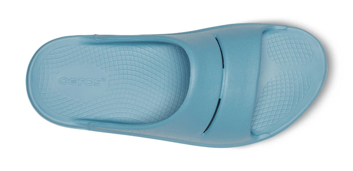 Oofos Sandals Women's OOahh Slide Sandal - Ocean Blue - Image 6
