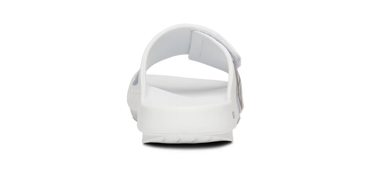 Oofos Sandals BAUER/OOFOS Men's OOahh Sport Flex Sandal – White - Image 8