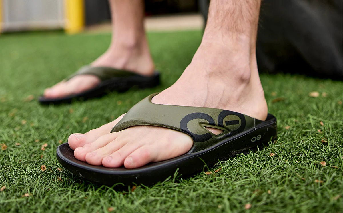 Oofos Sandals Men's OOriginal Sport Sandal - Tactical Green - Image 9