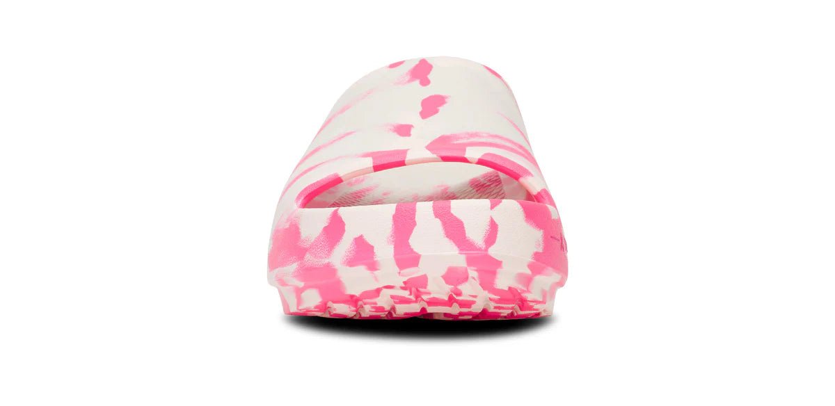 Oofos Sandals Women's Limited Edition OOahh PLUS Slide Sandal - Project Pink - Image 3