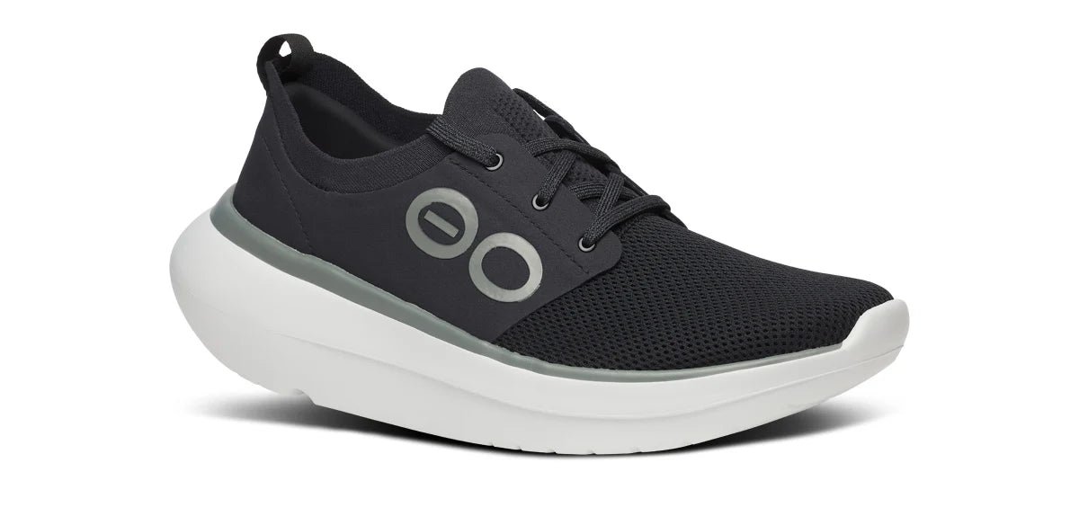 Oofos Sandals Men's OOmy Stride - White Black