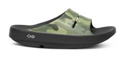 Alternative view of Oofos Sandals Women's OOahh Sport Slide Sandal - Green Camo