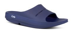 Oofos Sandals Men's OOahh Slide Sandal - Navy